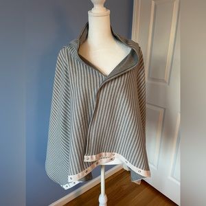 Lululemon Vinyasa Scarf in pink and gray stripes